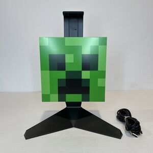 Paladone Minecraft Creeper Headphone Stand Green Light Gaming Accessory Decor